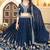 Most Trending Blue Faux Georgette Lehenga Choli With Thread Embroidery