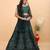 Multi Color Embroidered Silk Lehenga Set With Dupatta