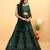 Multi Color Embroidered Silk Lehenga Set With Dupatta