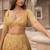 Multi Embroidered Silk Lehenga Set With Dupatta