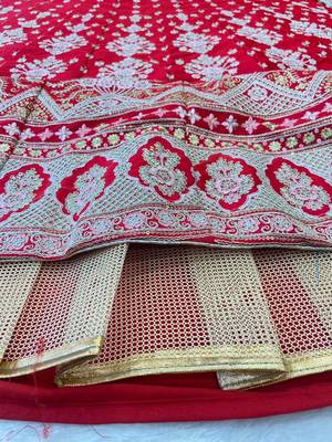 Malai Satin Embroidery Lehenga Choli 4