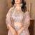 Peach Sequin Embroidered Satin Lehenga Set