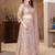 Peach Sequin Embroidered Satin Lehenga Set