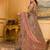 Pink Sequin Dori Embroidered Faux Georgette Lehenga Set