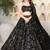 Black Lehenga Choli With Embroidery And Heavy Sequins Work