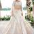 Cream Embroidererd Net Lehenga Set With Dupatta