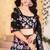 Black Embroidererd Georgette Lehenga Set With Dupatta