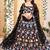 Black Embroidererd Georgette Lehenga Set With Dupatta