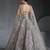 Women's Grey  Embroidered Georgette Lehenga Set With Dupatta