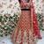 Red Embroidererd Silk Lehenga Set With Dupatta
