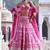 Rani Pink Thread Zari Sequins Foil Mirror Work Georgette Lehenga Choli