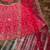 Pink Thread Embroidered Malai Satin Silk Lehenga Set