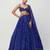 Royal Blue Butterfly Net Lehenga Choli with Dual Sequins and Jari Embroidery Bridal Wear