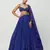 Royal Blue Butterfly Net Lehenga Choli with Dual Sequins and Jari Embroidery Bridal Wear