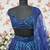 Royal Blue Butterfly Net Lehenga Choli with Dual Sequins and Jari Embroidery Bridal Wear