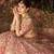 Designer Slub Silk Embroidered Peach Pink Elegance Lehenga Choli With Dupatta