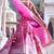 Rani Pink Thread Zari Sequins Foil Mirror Work Georgette Lehenga Choli