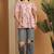 women's pure cotton jaipuri printed short top