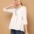 women's pure cotton embroidered short top