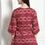 women's cotton tie-die printed  tunic