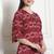 women's cotton tie-die printed  tunic