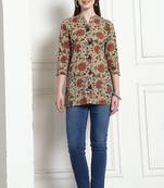 women's cotton jaipuri printed  tunic