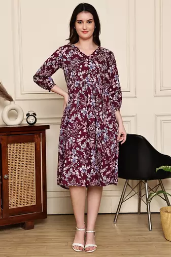 women's cotton jaipuri printed western dress