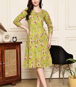 women's cotton jaipuri printed western dress