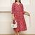 women's pure cotton jaipuri printed western dress