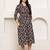 women's pure cotton jaipuri printed western dress