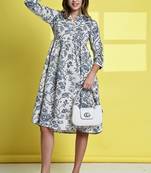 women's cotton jaipuri printed western dress