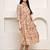 women's pure cotton jaipuri printed western dress