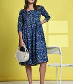 women's cotton jaipuri printed western dress