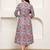 women's pure cotton jaipuri printed western dress