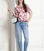 women's cotton jaipuri printed crop top