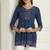 women's pure cotton jaipuri printed short top