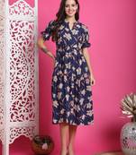 women's pure cotton jaipuri printed gown