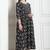 women's cotton jaipuri printed maternity gown with zipper