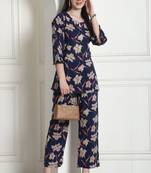 women's pure cotton printed co-ords