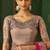 pink heavy chiffon silk blend saree with embroidery with unstitched blouse