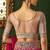 pink heavy chiffon silk blend saree with embroidery with unstitched blouse