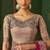 raspberry heavy chiffon silk blend saree with embroidery with unstitched blouse