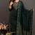 Green embroidered Kurti Pant Set 