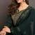 Green embroidered Kurti Pant Set 