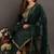 Green embroidered Kurti Pant Set 