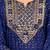 Blue embroidered Kurti Pant Set