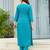 Women Gorgeous Viscose Fabric Embroidery Work Straight Kurta, Pant and Dupatta Set