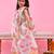 Green printed chanderi lehenga set