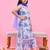 Multicolor printed chanderi kurta set