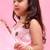 Pink printed organza lehenga set